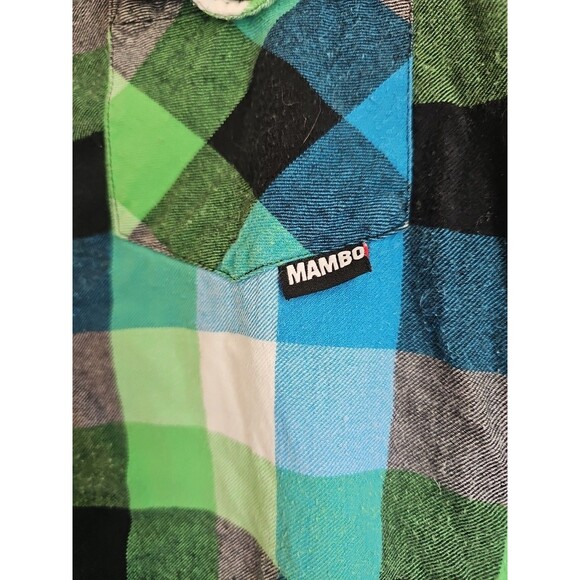 Mambo XL Men's Button Up Shirt Multicolor Collared Long Sleeve Cotton Top - Picture 3 of 6